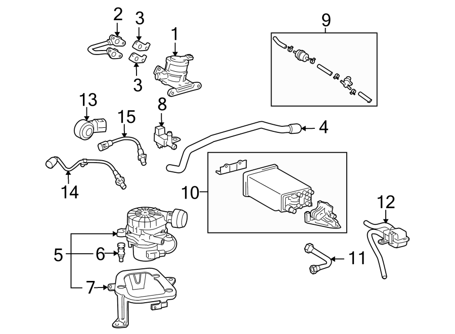 Toyota Tacoma Evaporative Emissions System Lines 2 7 LITER