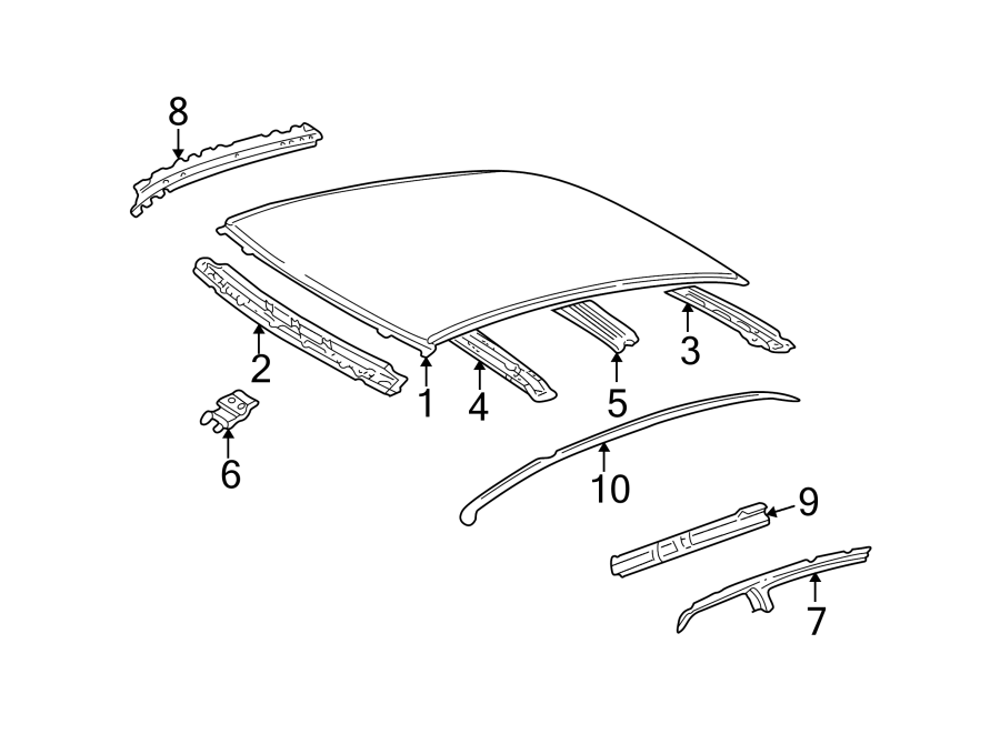 Toyota Prius Roof Drip Molding 7555647010 Toyota Fort Worth TX