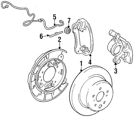 4650328010 - Toyota Backing plate. Caliper mount. OBS. DISC BRAKES ...