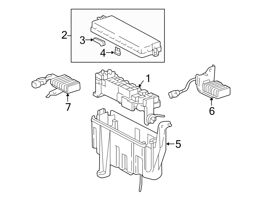 Toyota Tundra Block, engine room r. Block, relay. Fuse and relay center