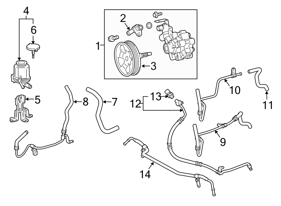 Toyota 4Runner Return. Hose. Steering. Tube. Power. Sub - assembly ...