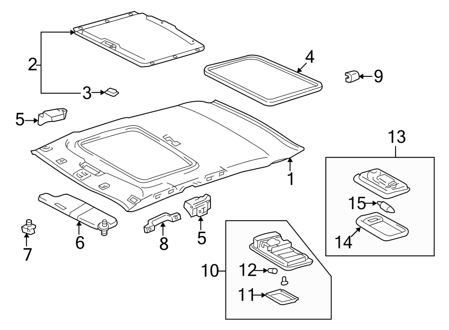 Toyota Corolla Moulding Sun Roof O Sunroof Molding Sunroof Molding