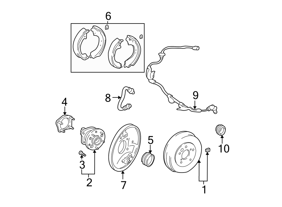 Toyota RAV4 Bearing retainer. RETAINER, REAR (RR) AXLE BE. 2 WHEEL ...