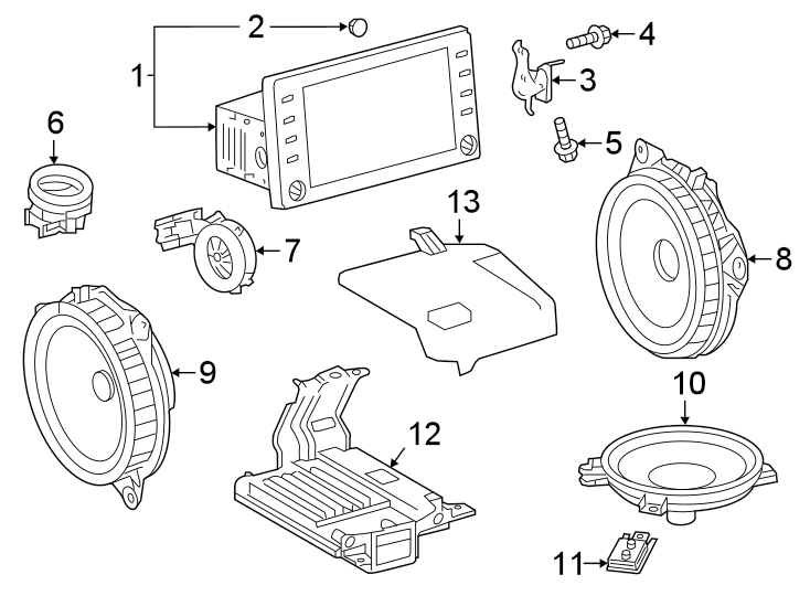 Toyota Corolla Speaker - 861500W670 | Toyota, Fort Worth TX