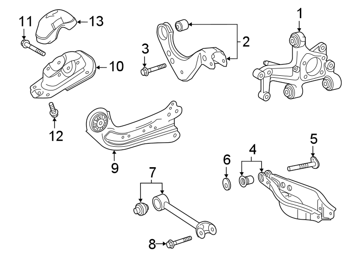 Toyota Corolla Suspension Trailing Arm Bolt. Front. JAPAN BUILT. US