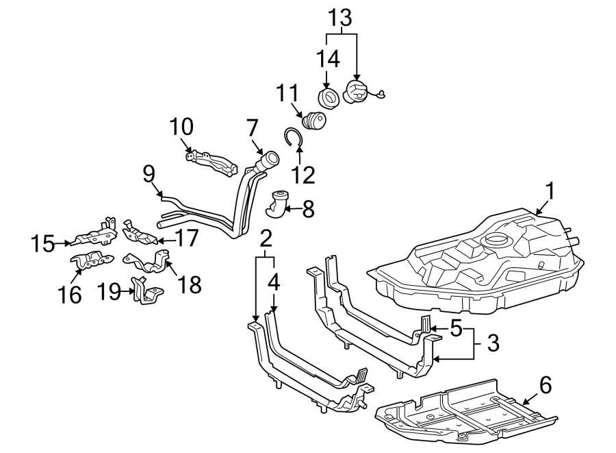 Toyota Highlander Pipe shield. SHIELD, FUEL TANK FI. FUEL TANK