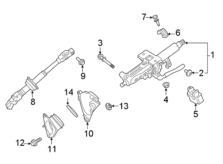 Toyota RAV4 Steering Coupling Boot (Upper). RAV4; Canada Built. RAV4