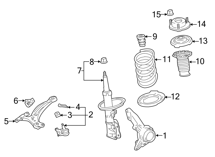 Toyota Highlander Strut. ABSORBER ASSEMBLY SET, S. ABSORBER, SHOCK ...