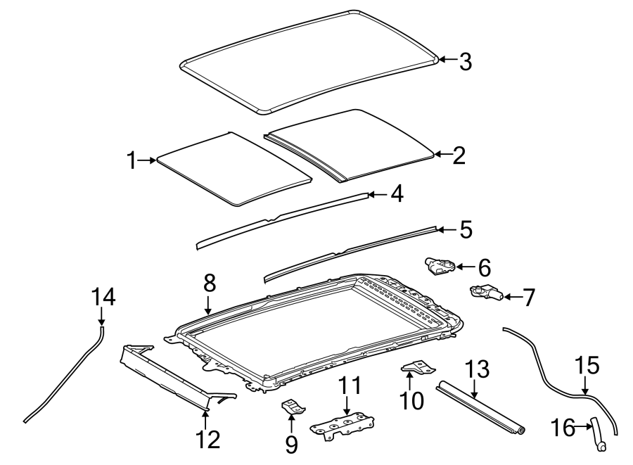 Toyota Highlander Sunroof Drain Diagram