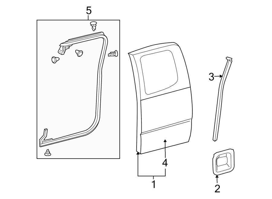 Toyota Tacoma Door Parts Diagrams