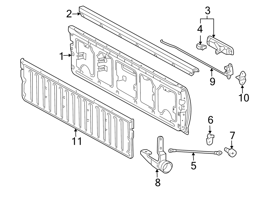 Toyota Tacoma Tailgate Latch. DOUBLE CAB. REGULAR CAB & ACCESS CAB ...