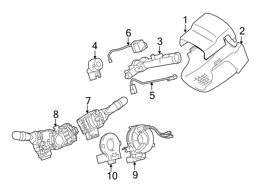 Toyota Avalon Steering Column Cover. Avalon; Black. Black