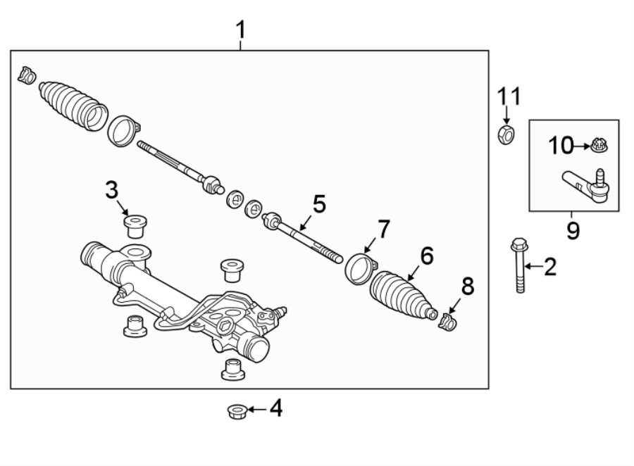 Toyota Tacoma Steering Tie Rod Nut. 2WD. 4WD. US built. Outer, Adjust ...