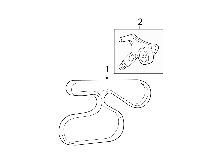 Toyota Camry Belt, v ribbed. Serpentine belt. Exc.japan built