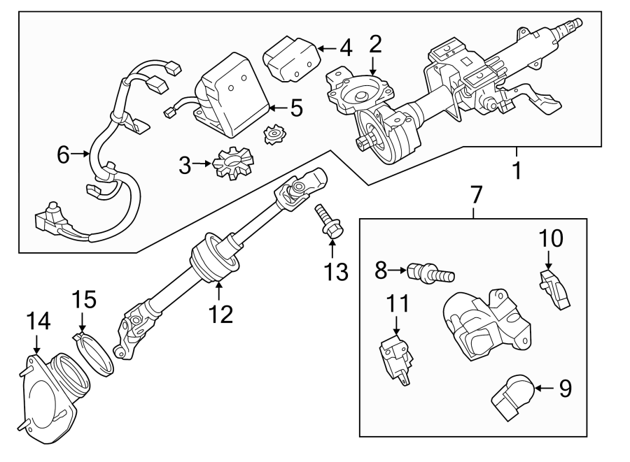 Toyota Camry Shaft. Intermediate. Steering. Assembly,. Intermed. 3.5 ...