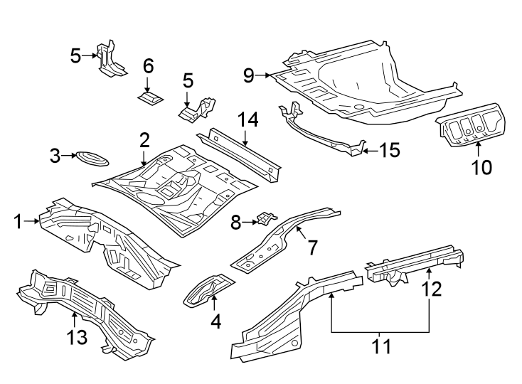 2013 toyota Camry Frame Rail End (Rear). US BUILT, AWD - 5760306060 ...