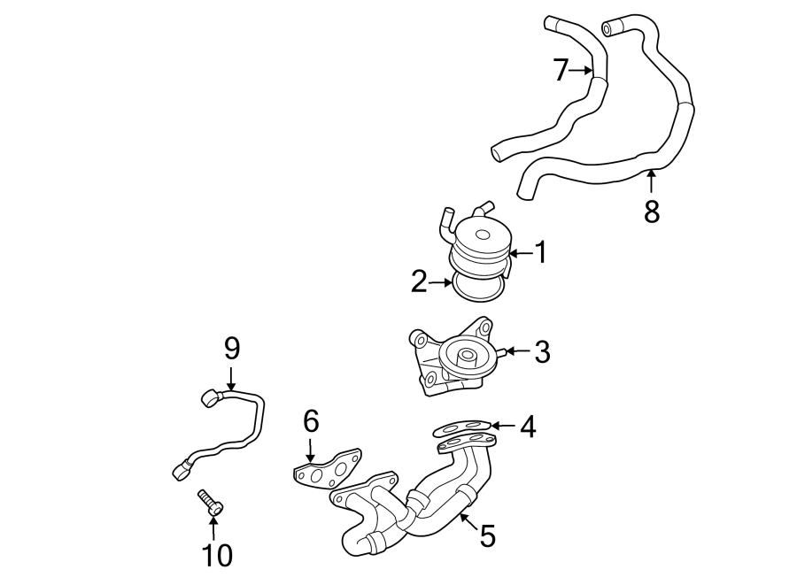 2007 Toyota Sienna Engine Oil Cooler Line (Lower) - 1576731020 | Toyota ...