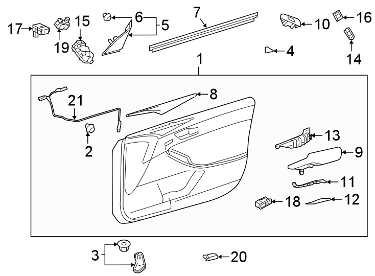 Toyota Avalon Door Interior Trim Panel. Hydrographic trim, graphite ...