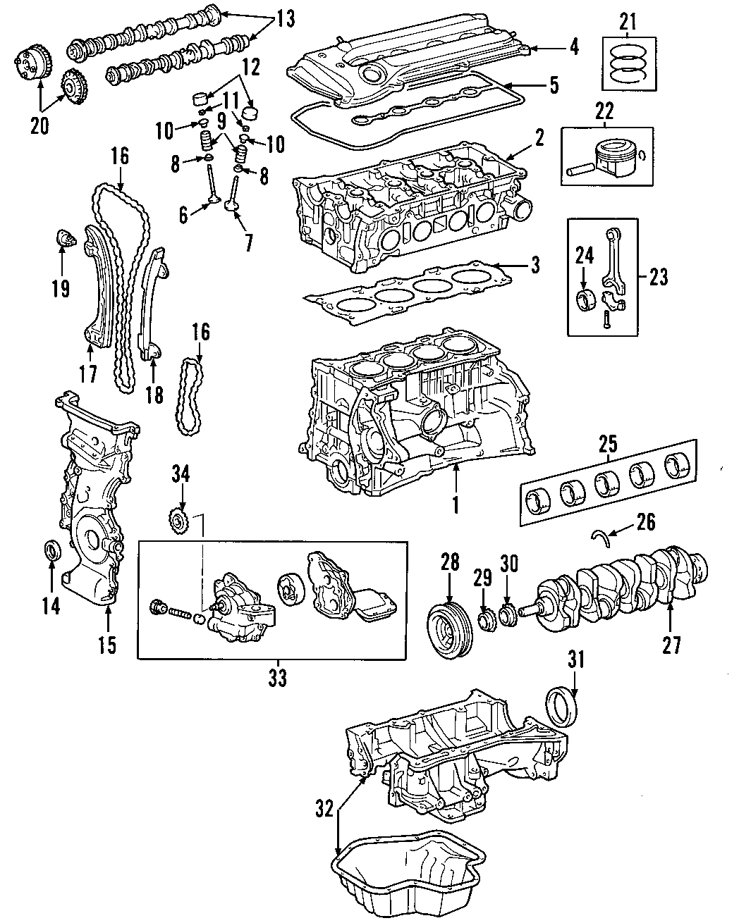 Toyota Rav4 Engine Parts