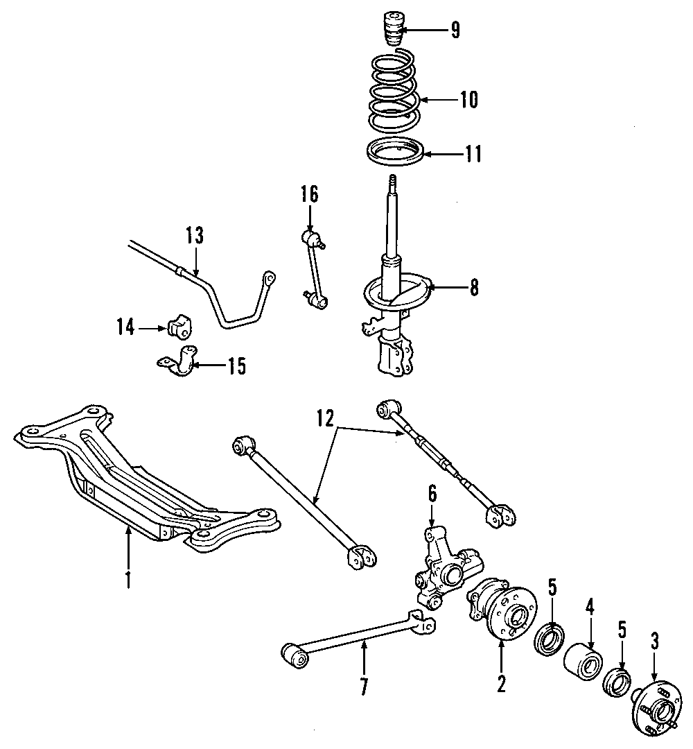 toyota Highlander Alignment Camber / Toe Lateral Link (Rear, Lower